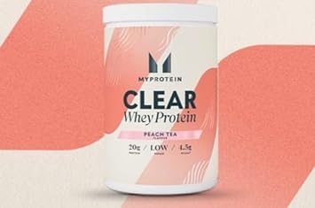 Myprotein Clear Whey Isolate Protein Powder - Peach Tea - 488g - 20 Servings - Cool and Refreshing Whey Protein Shake Alternative - 20g Protein and 4,5g BCAA per Serving