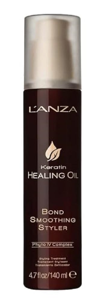 L'ANZA Bond Smoothing Styler - Keratin Healing Oil Hair Care Bond Restore Treatment & Hair Styling Cream, Phyto IV Complex Hair Repair Treatment, Split End Repair Vegan Hair Serum (4.7 Fl Oz) : Beauty & Personal Care