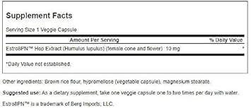 Swanson Estro8Pn Hop Extract 10 Milligrams 60 Veg Capsules