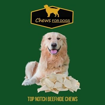 Chews for Dogs Premium Rawhide Chips – Natural Long-Lasting Treats (4 Pounds) : Pet Supplies