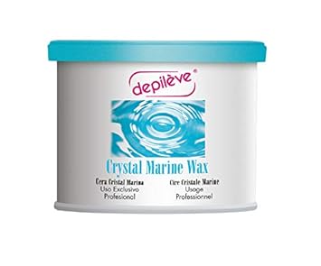 Depileve Strip Wax For Hair Removal - Crystal Marine Wax 14 Oz - Ideal For Legs And Sensitive Skin