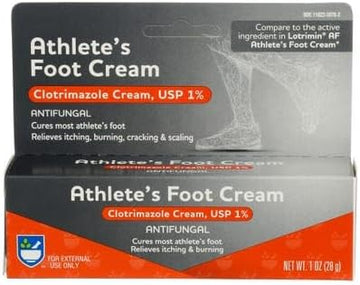 Rite Aid Clotrimazole Anti-fungal Cream, 1% - 1 oz | Treats Athlete's Foot | Jock Itch Cream | Ringworm Cream : Health & Household