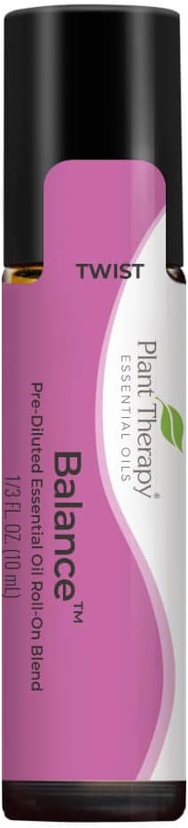 Plant Therapy Balance Essential Oil Blend 10 mL (1/3 oz) Pre-Diluted Roll-On 100% Pure, Therapeutic Grade