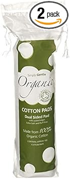 Simply Gentle | Organic Cotton Wool Pads | 2 X 100