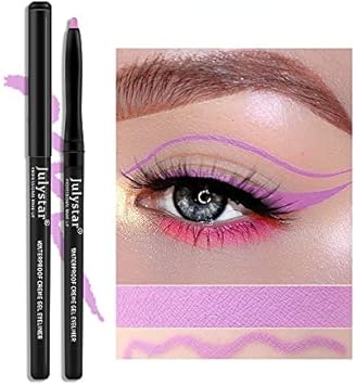 Julystar Color Eyeliner Gel Pen, Ultra-Thin Eyeliner, Waterproof, Oil-Proof And Non-Smudge Lasting Eyeliner (03#)