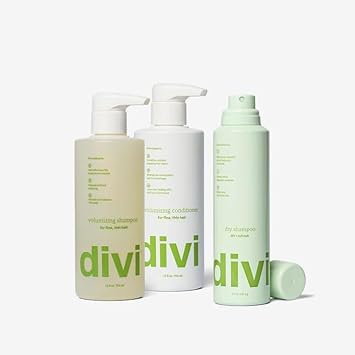 Divi Volume Rescue Trio - Volumizing Shampoo, Conditioner, And Dry Shampoo Set For Women And Men - Boosts Volume, Cleanses And Nourishes Hair And Scalp - Absorbs Oil And Extends Freshness, 3-Piece Set