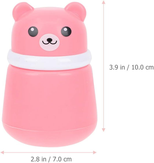 LALAFINA Puff Baby After- Body Travel for Kids Shaped Talcum Use Powder Containers with Home Care Large Design Cartoon Empty Storage Container Bottle: Shape Dispenser Cases Infant Loose