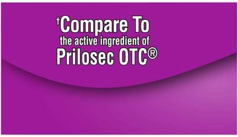 Ohm Omeprazole Delayed-Release Capsules, Treats Frequent Heartburn, 24Hrs, 20Mg Acid Reducer, 42 Capsules