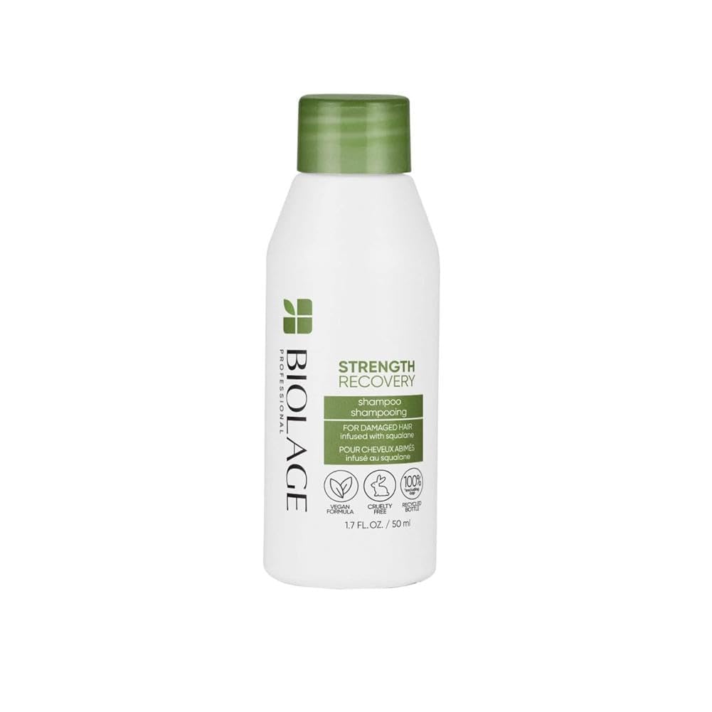 Biolage Strength Recovery Shampoo | Repairs Damaged Hair & Reduces Breakage | For All Dry & Sensitized Hair | Vegan | Cruelty-Free | Strengthening Shampoo | Infused with Vegan Squalane