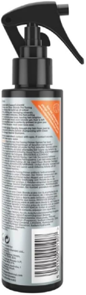 Fudge Professional Clean Blonde Pre-Toning Primer, Pre-Toning Prep, Birghter, Lighter Blonde Results, 150 Ml