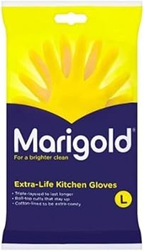 Marigold Kitchen Gloves Large Pack Of 3-10042883