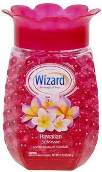Wizard Hawaiian Retreat Scented Crystal Beads Air Freshener & Odor Eliminator | Home Fragrance - 12 Ounce (Pack of 2), Pink : Health & Household