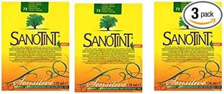 SANOTINT SENSITIVE COLOR 73 NATURAL Chestnut-3 PACKS - 3X125 ML : Amazon.co.uk: Beauty