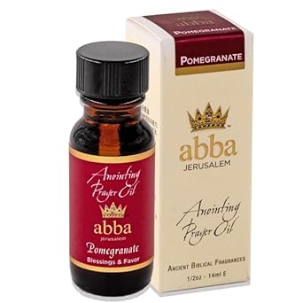 Generic Abba Oil Pomegranate Anointing Oil 1/2Oz Bottle In Gift Box - Abba Jerusalem, Clear : Beauty & Personal Care