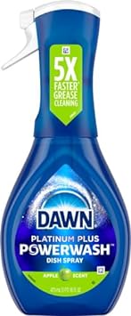 Dawn Platinum Powerwash Dish Spray, Dish Soap, Apple Scent, 16oz (Pack of 2)