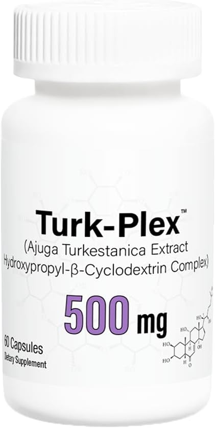 Gorilla Mind Turk-Plex (Turkesterone) - Complexed With Hydroxypropyl--Cyclodextrin For Enhanced Bioavailability (500 Mg X 60 Capsules)