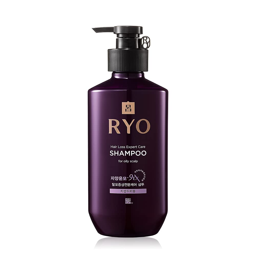 Ryo Hair Strength Expert Care Shampoo For Oily Scalp, Moisturizing And Relieving Itchiness For Dryness, Hair Strengthening, Sebum Control, 13.53 Fl Oz