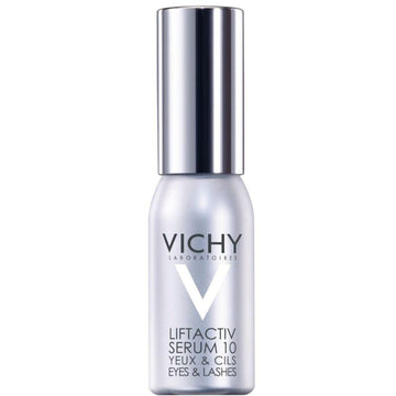 Vichy Anti-Wrinkle Serum for Eyes and Lashes, Hyaluronic Acid, 15 Mineral-Rich Vichy Volcanic Water, Fragrance-Free : Beauty & Personal Care