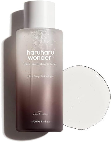 Haruharu Wonder Black Rice Hyaluronic Toner 5.1 fl.oz / 150ml | Face Moisturizer, Facial Toner for All Skin Types | Vegan, Cruelty Free, EWG-Green