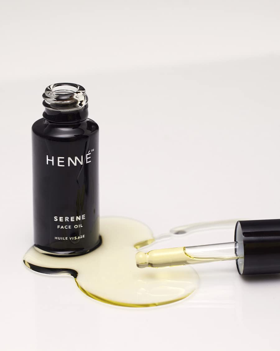 Henné Organics Serene Face Oil - Balancing & Non-Comedogenic For Sensitive Skin - Vegan (Travel Size, 0.35 Fl Oz) : Beauty & Personal Care