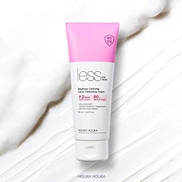 Holika Holika Less On Skin Redness Calming Cica Cleansing Foam 5.29 Ounce : Beauty & Personal Care