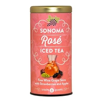 The Republic Of Tea Sonoma Iced Tea Pouches (Sonoma Rose Iced Tea, 6 Pouches)