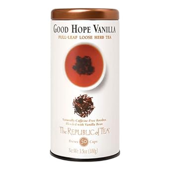 The Republic Of Tea Good Hope Vanilla Red Full-Leaf Tea, 3.5 Ounces / 50 Cups