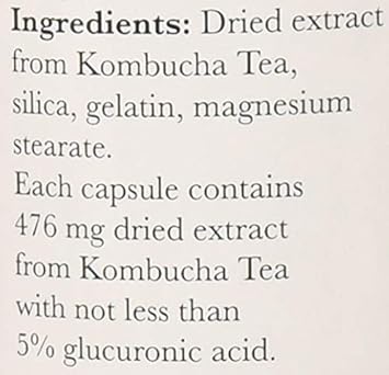 Pronatura Kombucha Capsules, 580 Mg, 90 Capsules : Health & Household