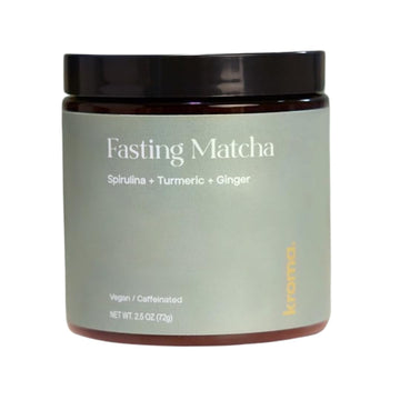 Kroma. Intermittent Fasting Matcha, Organic Ceremonial Grade Matcha Powder, Zero Sugar Gluten Free Green Tea With Ginger, L Theanine, Spirulina, Turmeric, Matcha Latte Powder, Fasting & Energy Support