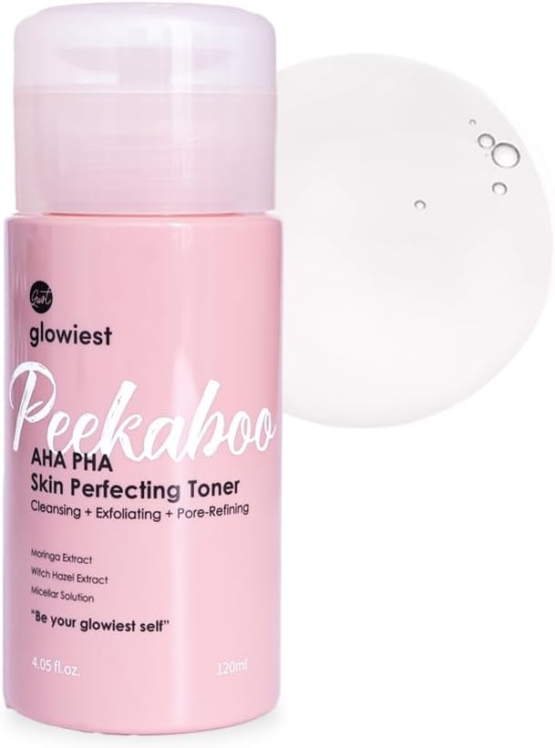 Aha Pha Skin Perfecting Peekaboo Toner - K-Beauty Face Toner, Exfoliating Treatment, Blemishes, Niacinamide, Pore Refining, Hydrating L Witch Hazel (Small)