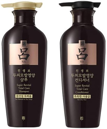 Ryoe Korean Jinsaengbo Total Anti Ageing Shampoo + Conditioner For Dry Scalp