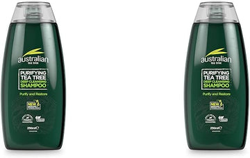 Australian Tea Tree Shampoo, Purifying, Natural, Vegan, Cruelty Free, Paraben And Sls Free, Deep Cleansing, 250 Ml