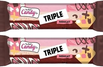 The Real Candy Co. Triple Nougat Bars 130G (16X Bars)