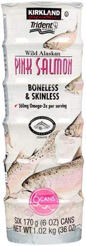Kirkland Signature Trident Wild Pink Salmon - Pack Of 6 X 170G