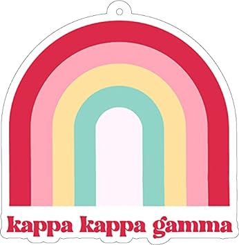 Kappa Kappa Gamma - Rainbow Air Freshener - 2/Pack - Flowers & Sunshine Scent