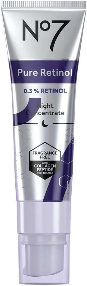 No7 Pure Retinol (0.3% Retinol) Night Concentrate 30Ml (Pack Of 1) - Fragrance Free