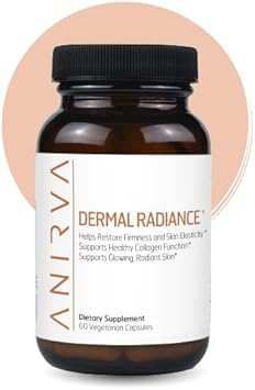 Skin Supplement With Antioxidants, Health And Beauty Supplements With Multivitamins For Glowing Skin, Anti Aging Vitamins Dermal Radiance