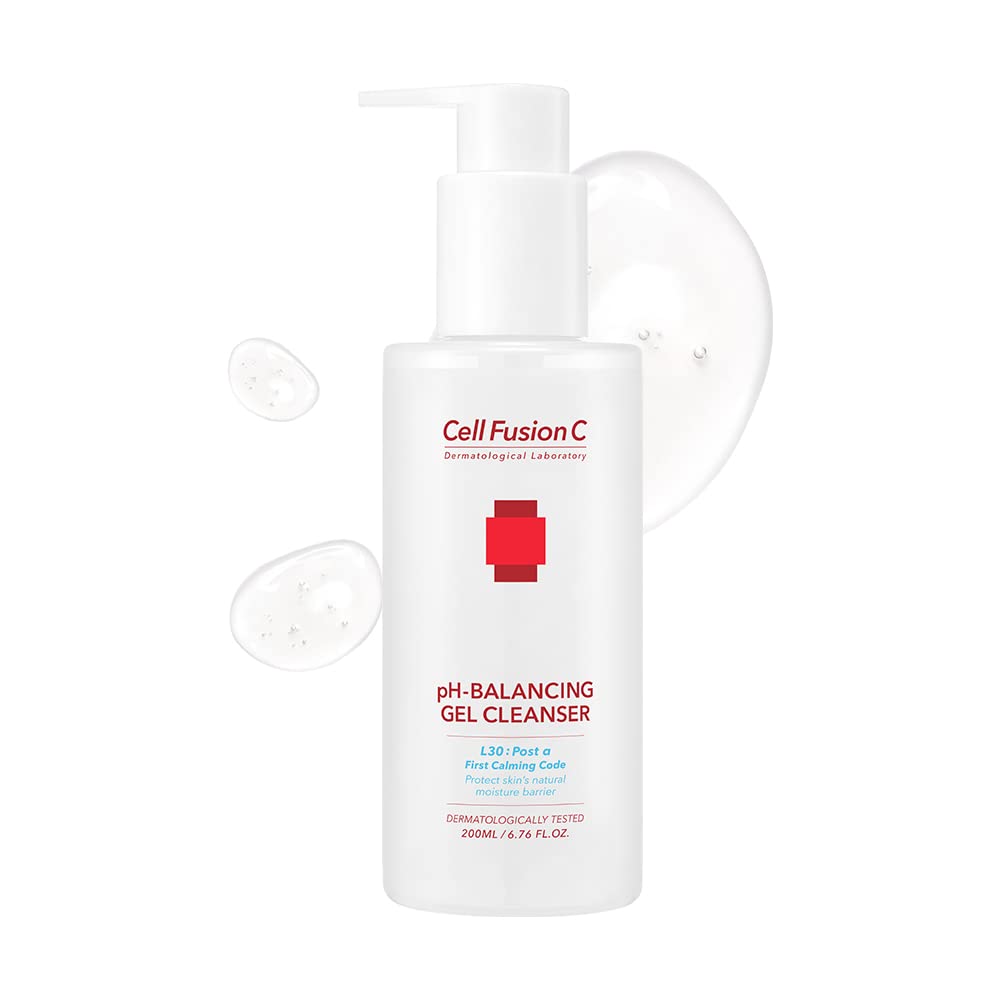 Cell Fusion C Post Alpha Ph-Balancing Gel Cleanser, Hydrating And Exfoliating With Bha And Hyaluronic Acid, Suitable For Sensitive Skin, 6.76 Fl. Oz