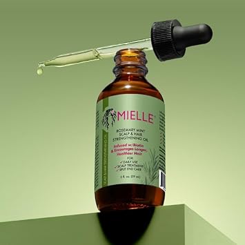 Mielle Organics Rosemary Mint Scalp & Hair Strengthening Oil for All Hair Types, 2 Ounce : Beauty & Personal Care