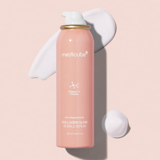 Medicube Collagen Glow Bubble Serum - Fast-Absorbing Bubble-Type Serum That Gives You 24H Glow & Lifted Look - Korean Skincare (3.38Fl.Oz.)