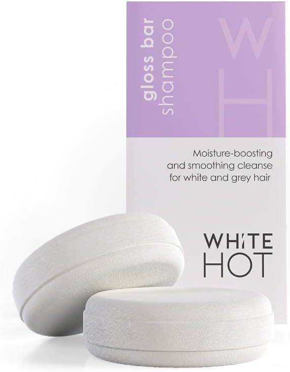 White Hot Gloss Bar Shampoo Solid Shampoo Bar (2 x shampoo bars) 60g Bright Shine and Silky Soft Silver White : Amazon.co.uk: Beauty