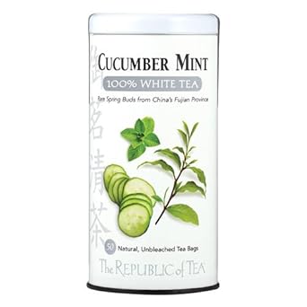 The Republic Of Tea Cucumber Mint White, 50 Ct