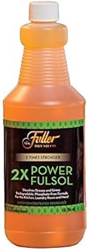 Fuller Brush 2X Power Fulsol Degreaser - Powerful Multi-Surface Degreaser Concentrate - All Purpose Oil, Grease & Grime Cleaner For Bike, Automotive, Grill, Bathroom & Kitchen