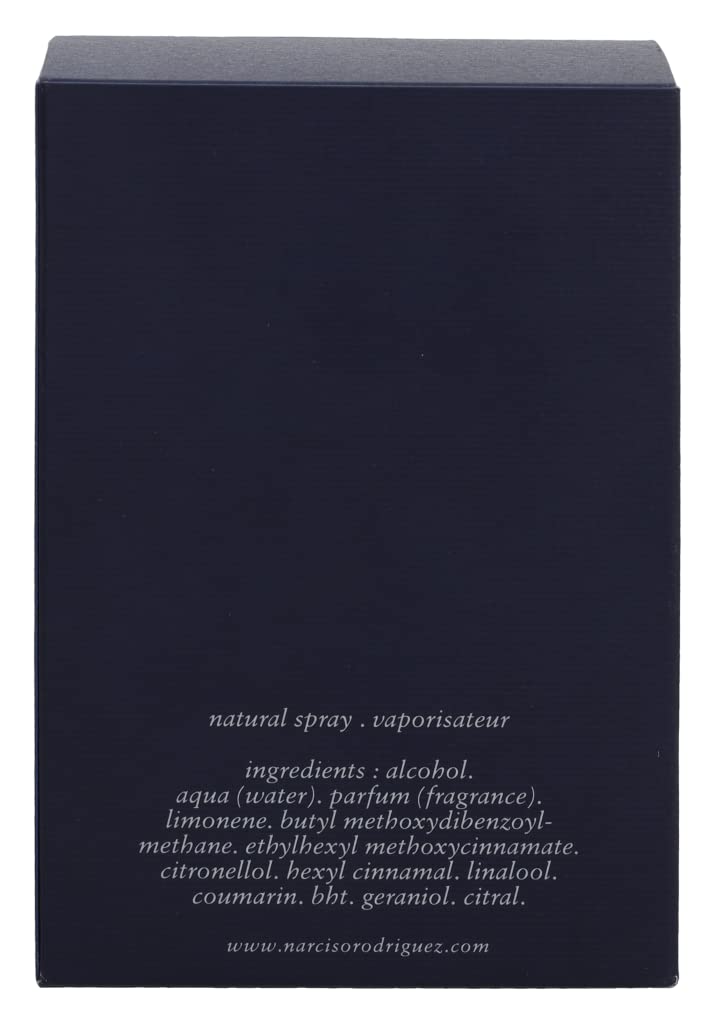 Narciso Rodriguez Him Bleu Noir Eau De Toilette Spray For Men, 3.3 Ounce : Beauty & Personal Care