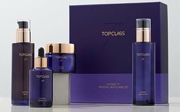 Charmzone Topclass Lifting 7Th Skincare Set – Korean Anti-Aging 4-Piece Set With Toner, Emulsion (4.05 Fl Oz) & Ampoule, Cream (1.69 Fl Oz) – Firming & Lifting With Triple Collagen : Beauty & Personal Care