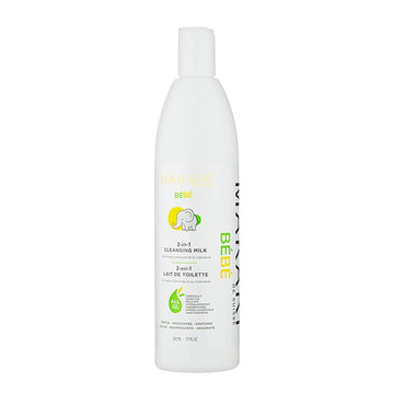 Makari Bebe Cleansing Milk (500Ml) | Baby Body Wash And Dry Skin Softening Solution | Helps Soothe Irritation | Gentle On Infants 3 Months And Older | Recommended For Delicate And Sensitive Skin
