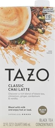 Tazo Classic Chai Latte Concentrate, 32 Oz