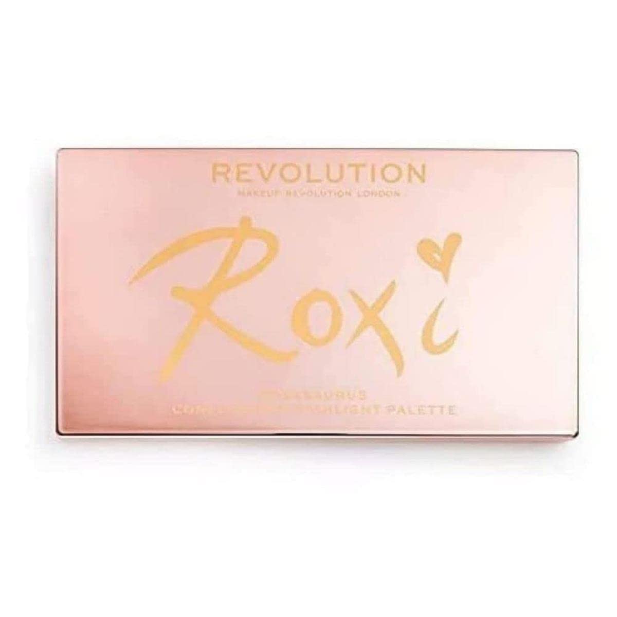 Makeup Revolution X Roxxsaurus Highlighter & Contour Palette, Sculpt, Define & Illuminating Makeup Palette, 8 Shades, Vegan & Cruelty Free, 8 X 0.052 Oz