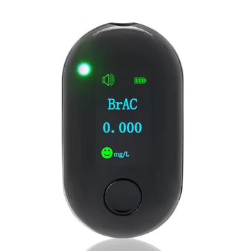 Alcohol tester-Breath Guard Buddy Portable No-Contact Breathalyzer Keychain - Fast, Accurate BAC Alcohol Tester with USB-C Charging