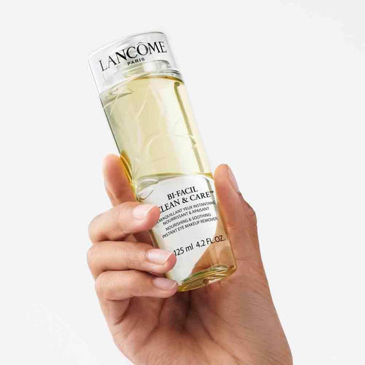 Lancôme Bi-Facil Clean & Care Eye Makeup Remover - Nourishing & Soothing, Removes Waterproof Makeup, 125Ml